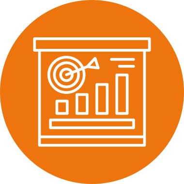 güzel analitik vektör çizgisi simgesi