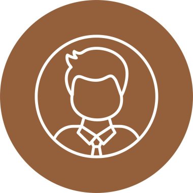 Kullanıcı web simgesi basit illüstrasyon 