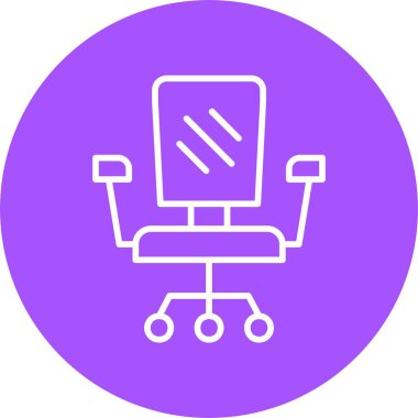 sandalye web simgesi basit illüstrasyon