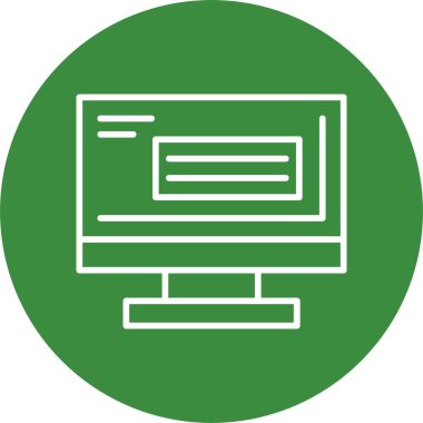 bilgisayar simgesi, vektör illüstrasyonu
