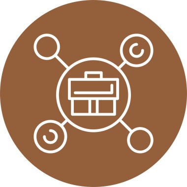 Ağ simgesi basit illüstrasyon