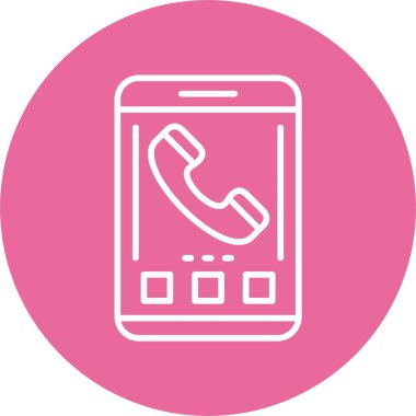 telefon web simgesi, vektör çizim