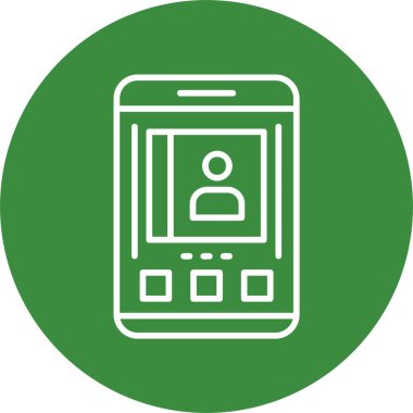 Kişi web simgesi basit illüstrasyonuName