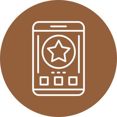 yıldız web simgesi, vektör çizim