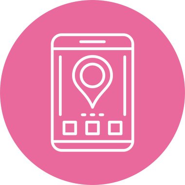 konum pin simgesi, vektör illüstrasyonu basit tasarım