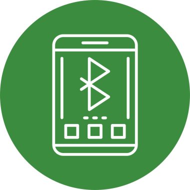 bluetooth. Web simgesi basit illüstrasyon