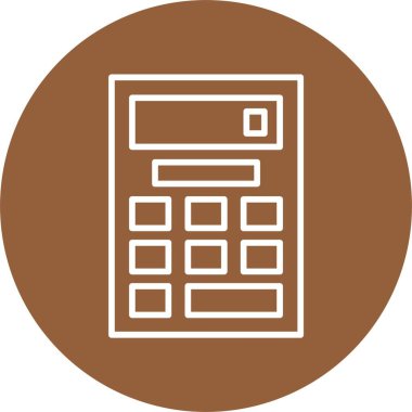 hesap makinesi web simge vektör çizim 