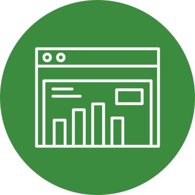 Web sitesi web simgesi basit illüstrasyon 