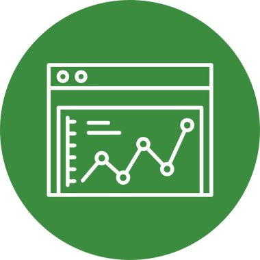 Web sitesi web simgesi basit illüstrasyon 