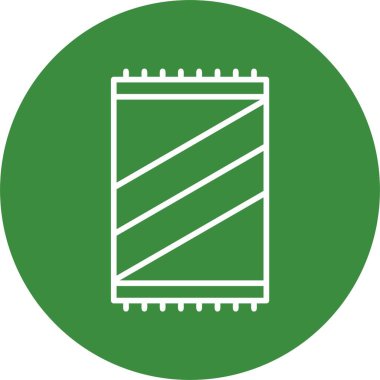 Havlu Web simgesi vektör illüstrasyonu