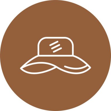 şapka web simgesi basit illüstrasyon