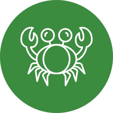 bir yengeç vektör çizim