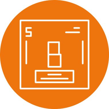 Boron web simgesi vektör illüstrasyonu