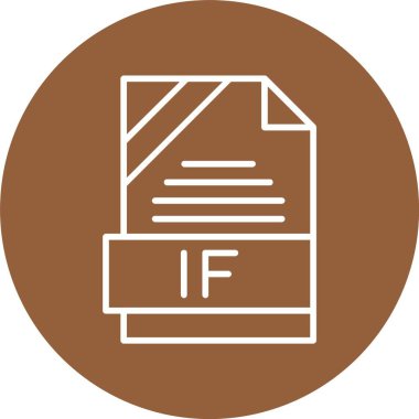 Eğer dosya biçimi, web simgesi, vektör illüstrasyonu