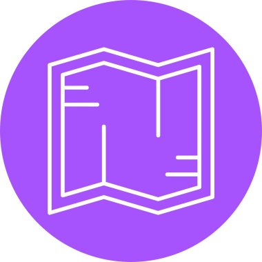 harita web simgesi basit illüstrasyon