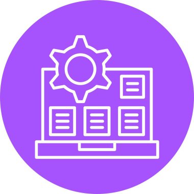 seo modern simgesinin vektör illüstrasyonu