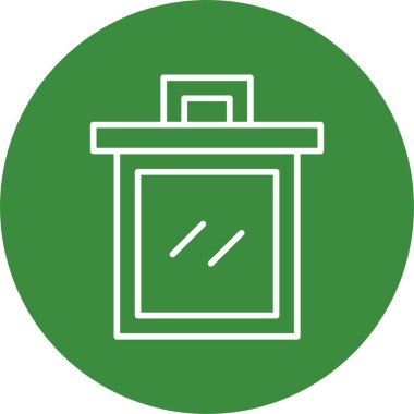 Çöp Ağı simgesi, basit illüstrasyon