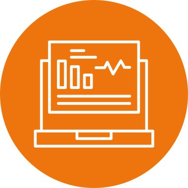 Gösterge paneli web simgesi, basit illüstrasyon