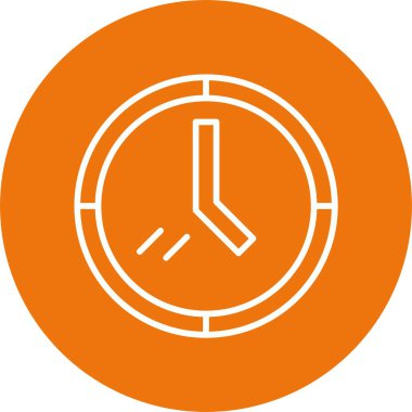 Saat. Web simgesi basit illüstrasyon 