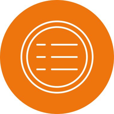 menü web simgesi basit illüstrasyon