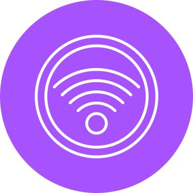 Wifi sinyal simgesi. Vektör İllüstrasyonu 