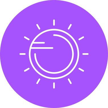 Web, teknoloji ve güneş için vektör illüstrasyonu