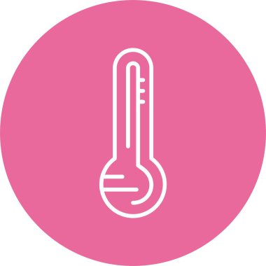 Termometre. Web simgesi basit illüstrasyon