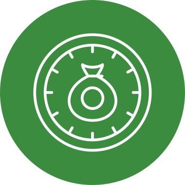 Saat. Web simgesi basit illüstrasyon 