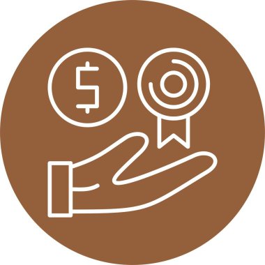 vektör para simgesi illüstrasyonu