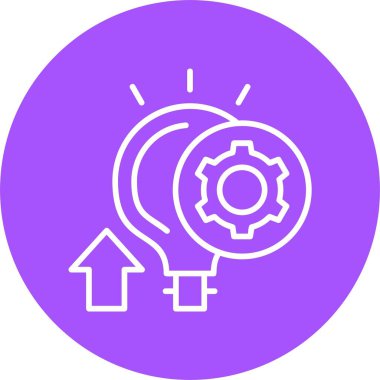 Yaratıcılık simgesi, vektör illüstrasyonu