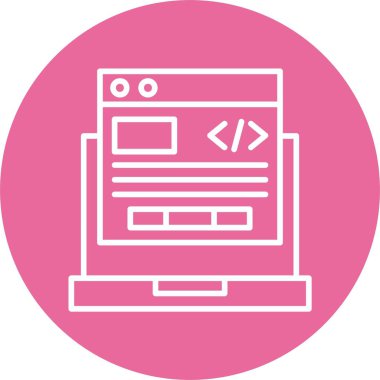 Web simgesi, vektör illüstrasyonu