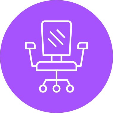 sandalye web simgesi basit illüstrasyon