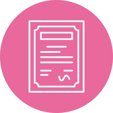 Sertifika. Web simgesi basit tasarım