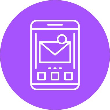 e- posta web simgesi, vektör illüstrasyonu