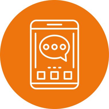 Yorum web simgesi basit illüstrasyon