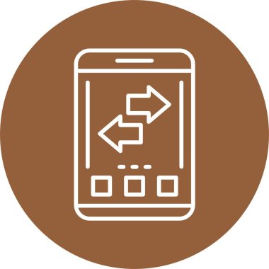 Web simgesini basit illüstrasyonla tazele