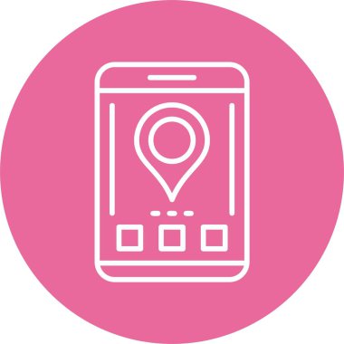 konum pin simgesi, vektör illüstrasyonu basit tasarım