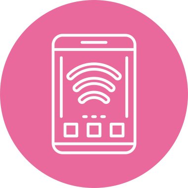 akıllı telefon simgesi, vektör illüstrasyonu basit tasarım