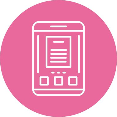 Belge. Web simgesi basit illüstrasyon 