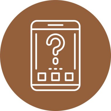 akıllı telefon simgesi, vektör illüstrasyonu basit tasarım