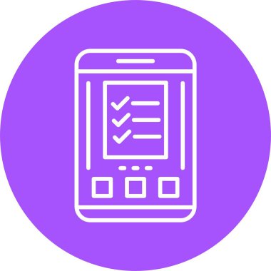 akıllı telefon simgesi, vektör illüstrasyonu basit tasarım