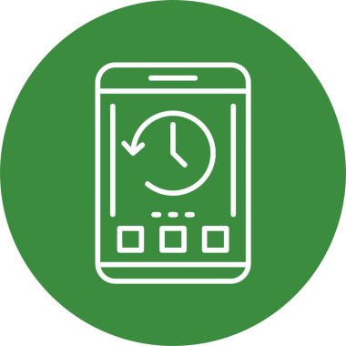 akıllı telefon simgesi, vektör illüstrasyonu basit tasarım