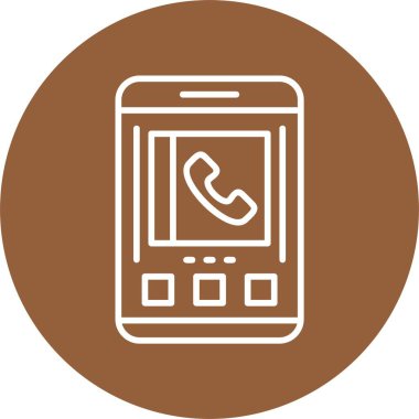 akıllı telefon simgesi, vektör illüstrasyonu basit tasarım