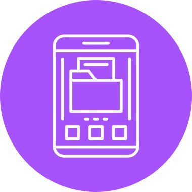 akıllı telefon simgesi, vektör illüstrasyonu basit tasarım