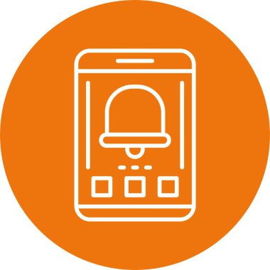 akıllı telefon simgesi, vektör illüstrasyonu basit tasarım