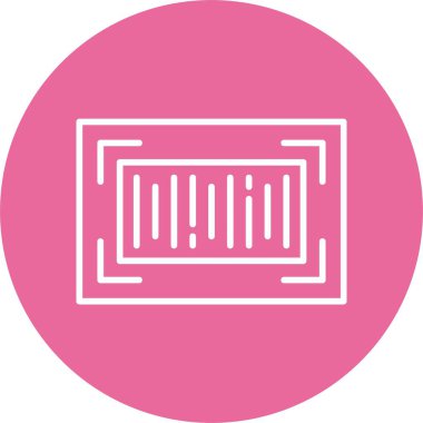 Bir barkodun vektör illüstrasyonu