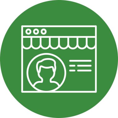 vektör alışveriş simgesi illüstrasyonu