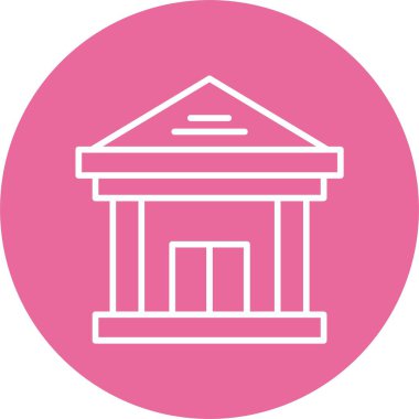 Banka oluşturma web simgesi basit illüstrasyon