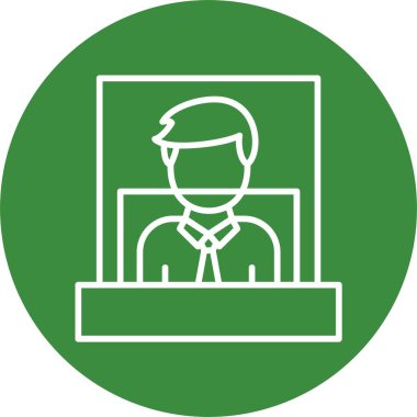 Dizüstü bilgisayar simgesi vektör çizimi