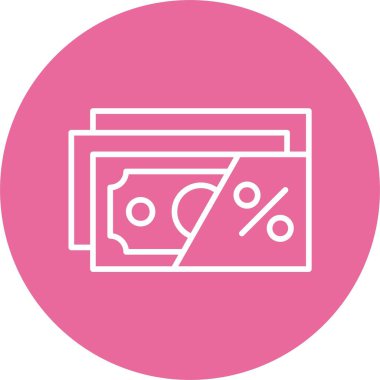 Dolu taslak biçiminde vergi indirme simgesi